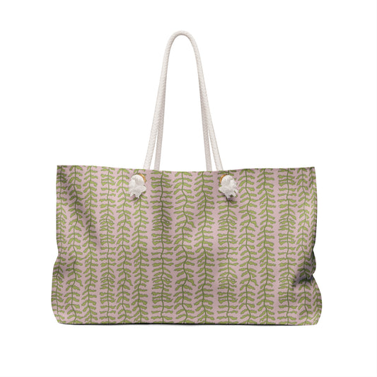 LWH Weekender in "Kelp Forest" in pink/green