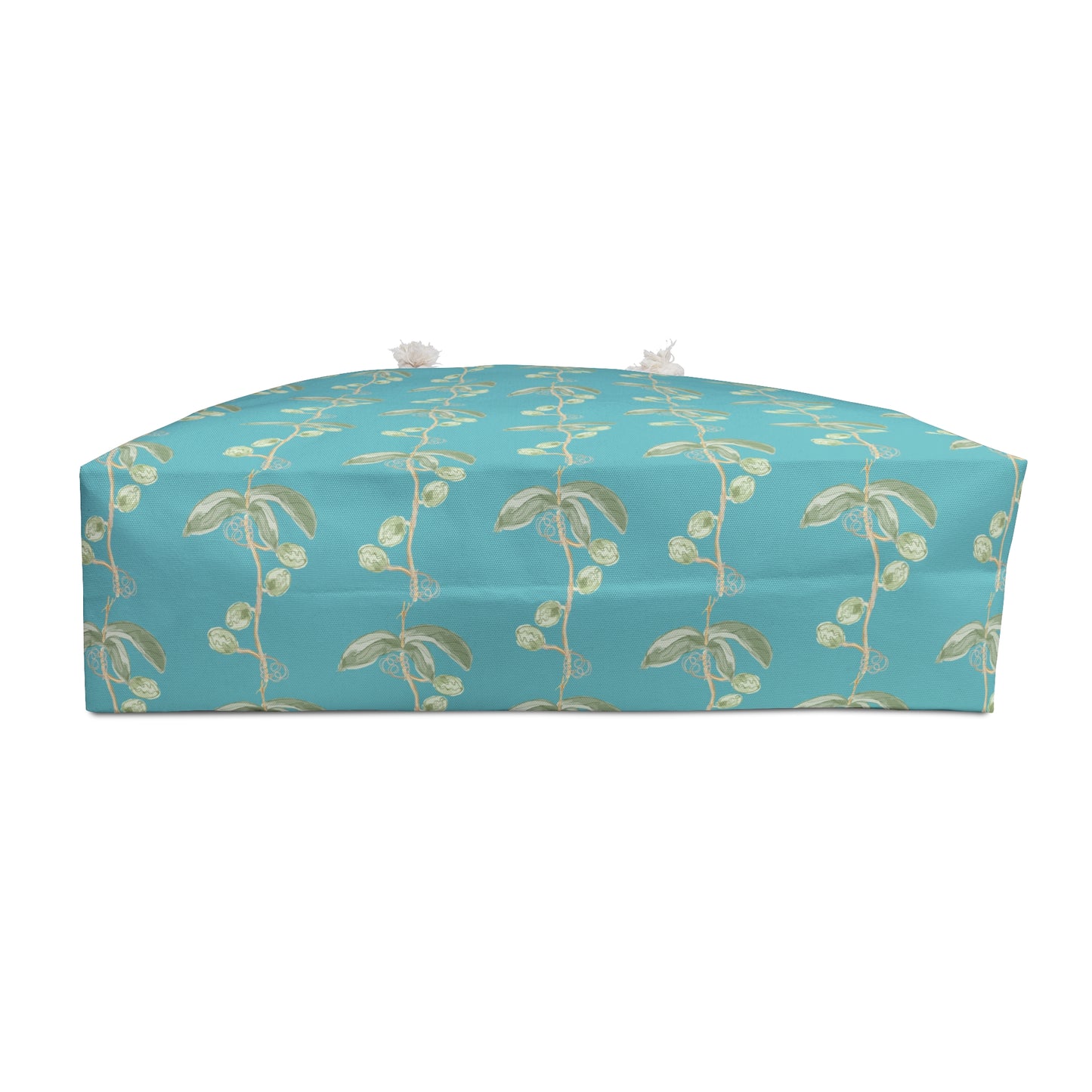 LWH weekender in "Plant the Seed Pod" in teal and green
