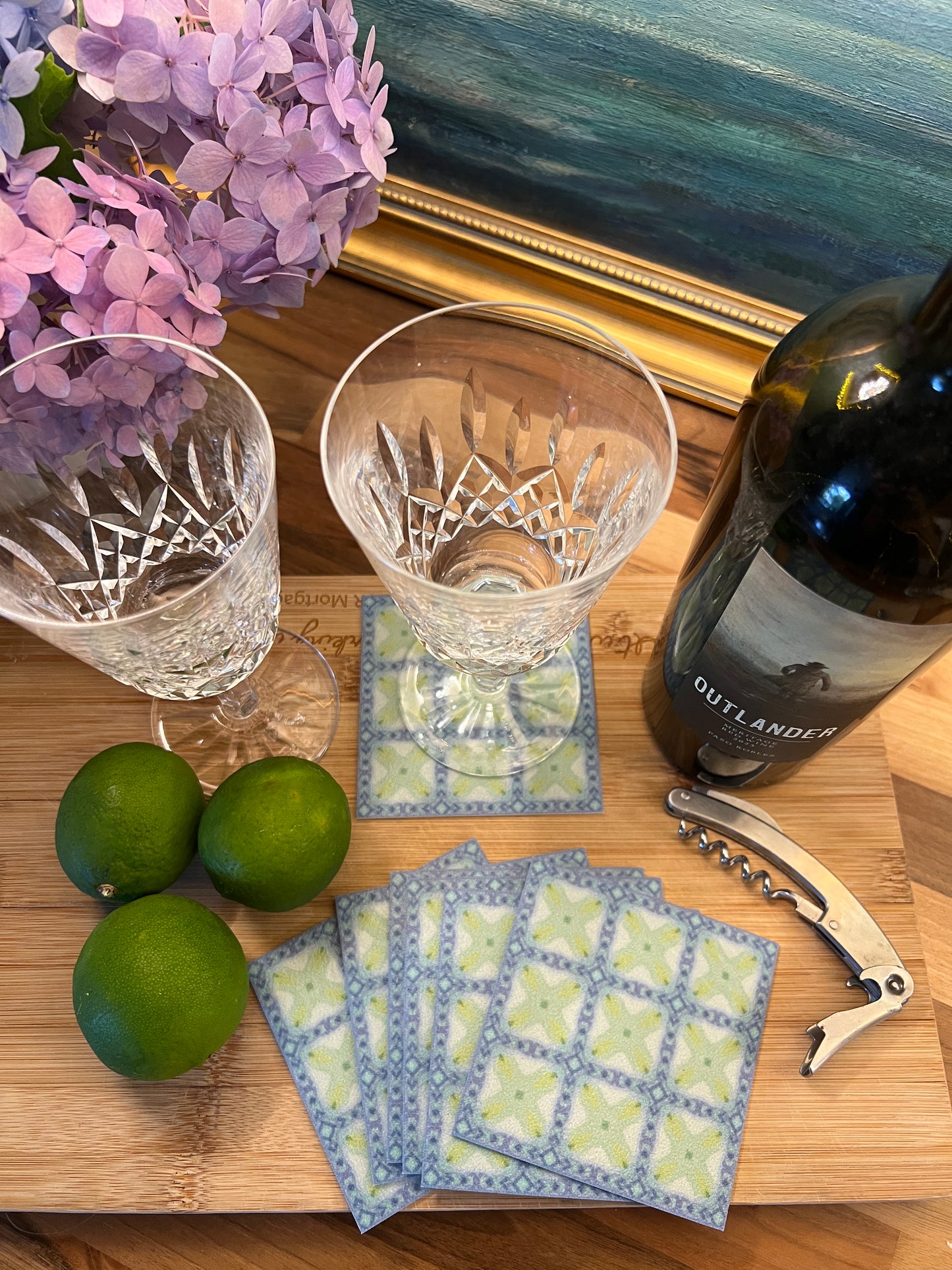 LWH Abstract Coasters - "Strike"