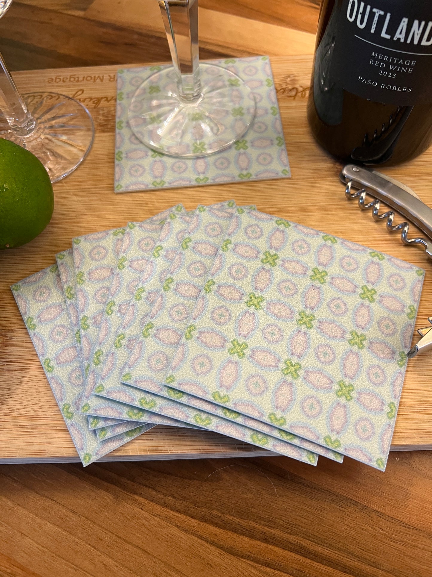 LWH Abstract Coasters - "Exes and Ohs"