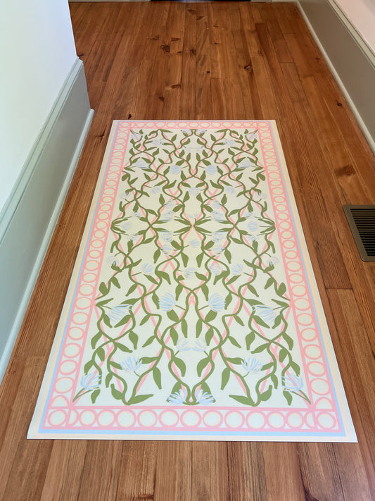 "Willow & Pearls" Grandmillennial Runner 30"x60"