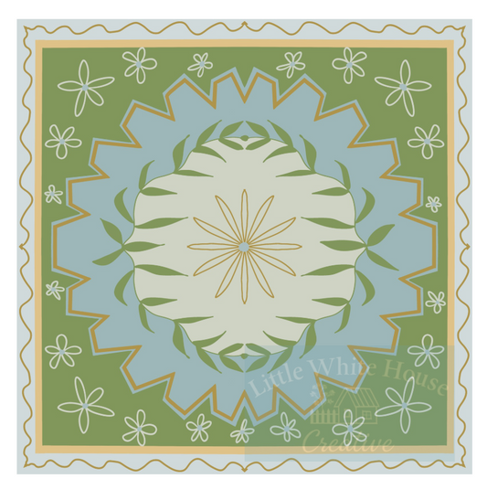 "Harper" Vinyl Mahjong Mat (or floor mat)