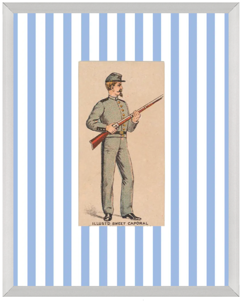 Vintage Soldiers in Uniform, 8x10 Giclee Print : Solider #2