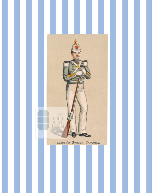Vintage Soldiers in Uniform, 8x10 Giclee Print : Solider #1