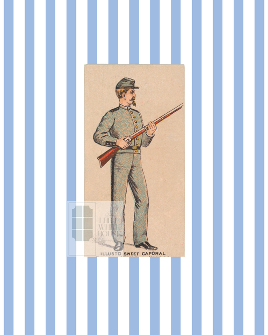 Vintage Soldiers in Uniform, 8x10 Giclee Print : Solider #2