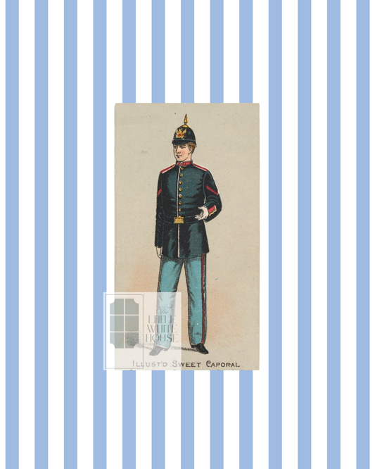 Vintage Soldiers in Uniform, 8x10 Giclee Print : Solider #4