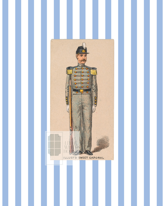 Vintage Soldiers in Uniform, 8x10 Giclee Print : Solider #5