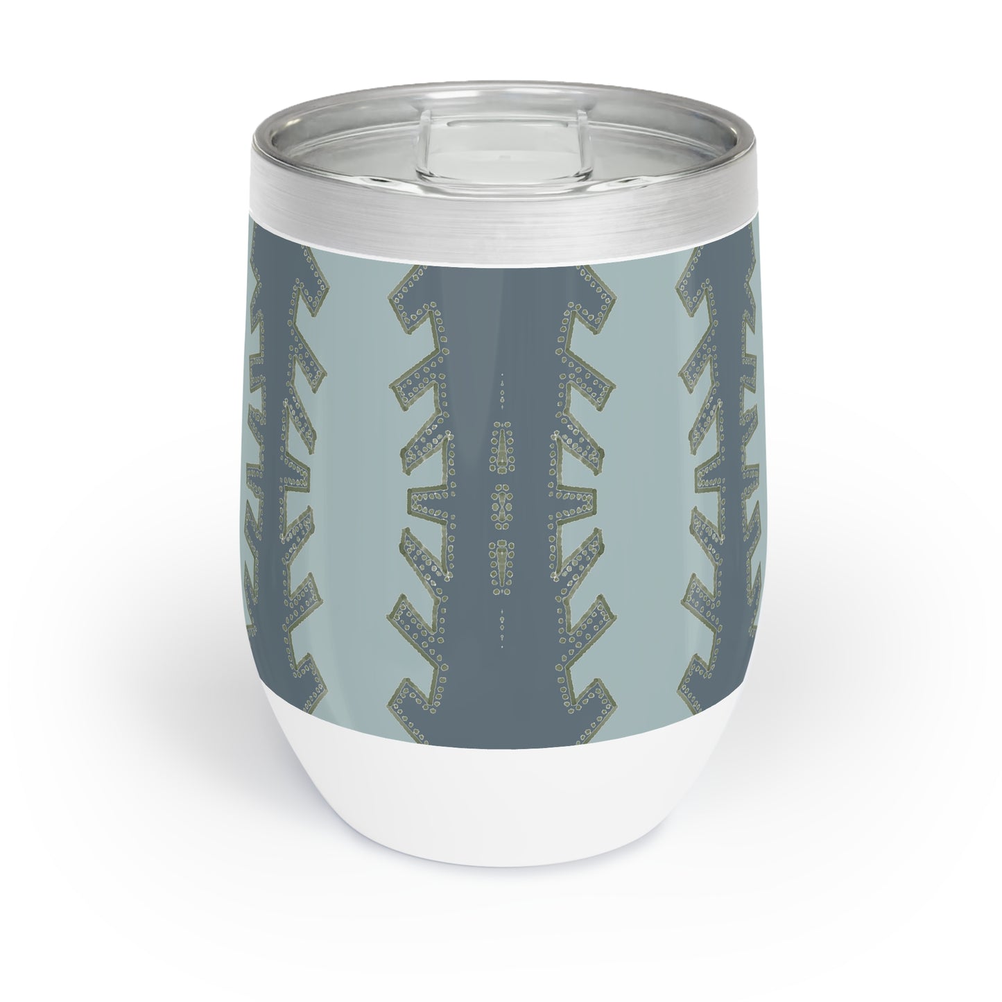 LWH Drink Tumbler in "Zipper" blue on blue