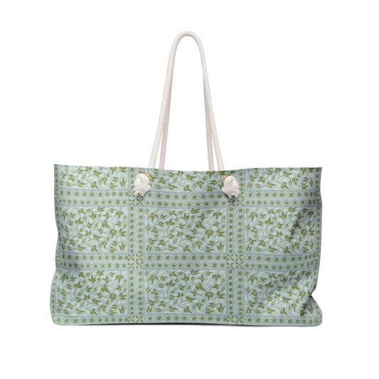 LWH Weekender in "Ivy on Blue"