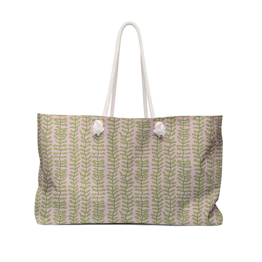LWH Weekender in "Kelp Forest" in pink/green
