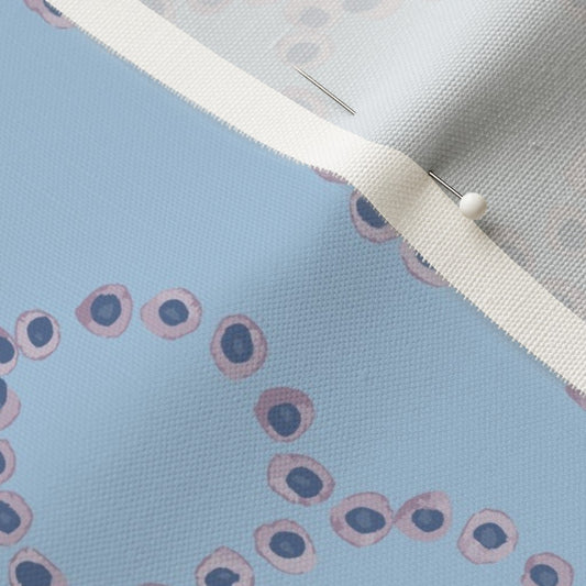 Off the Chain in Waterdrop Lavender & Navy on Blue - Fabric by the Yard