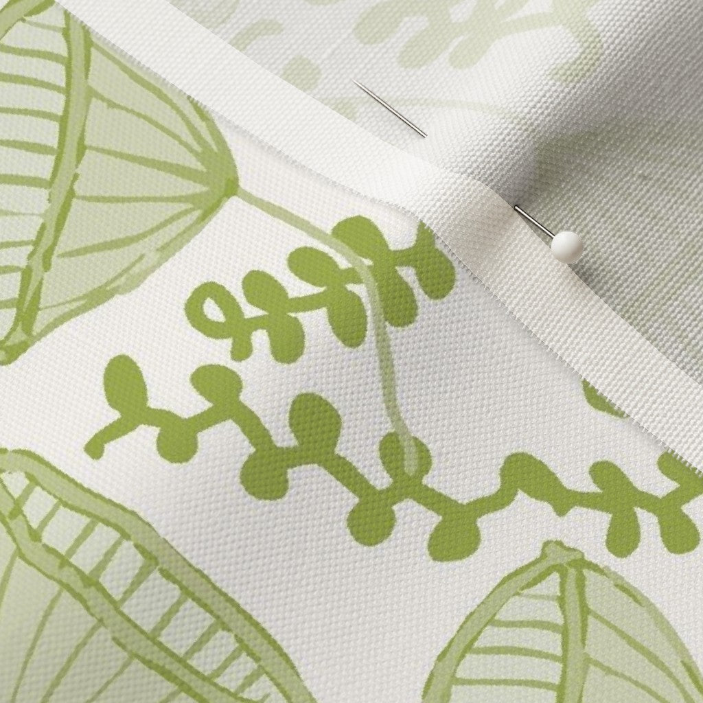 Under my Umbrella in Bright Green - Fabric by the Yard