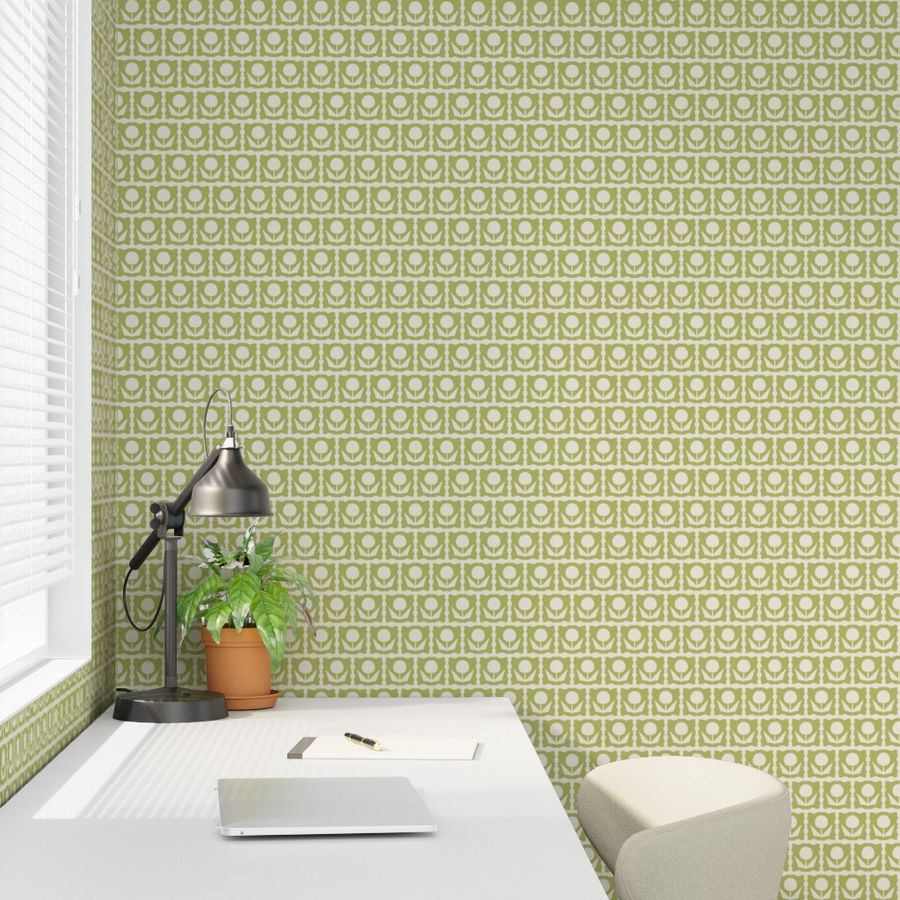 Oh Happy Day in Green Wallpaper