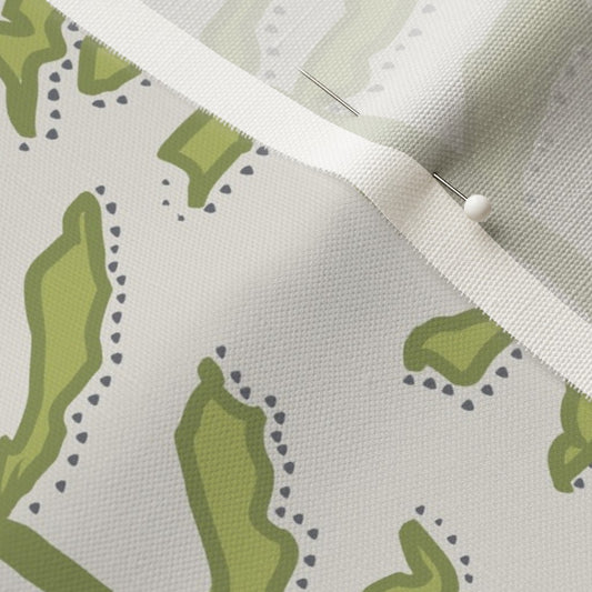 Kelp Forest in Green & White- Fabric by the Yard
