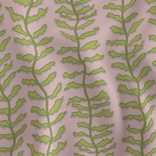 Kelp Forest in Pink & Greem- Fabric by the Yard
