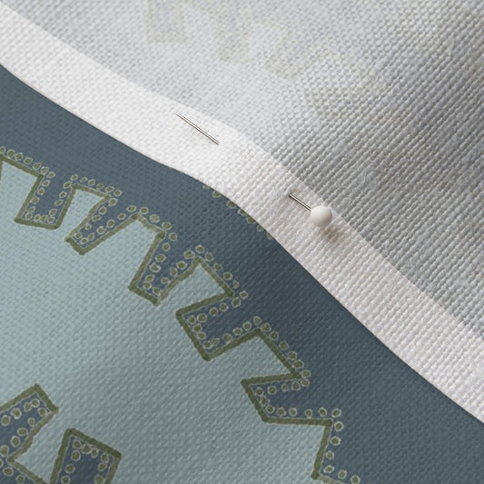 Zipper in Blue on Blue- Fabric by the Yard