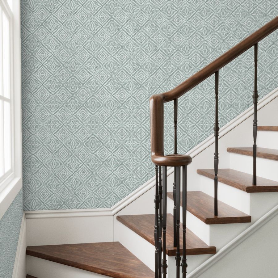 Petit Fours - soft teal - in Wallpaper