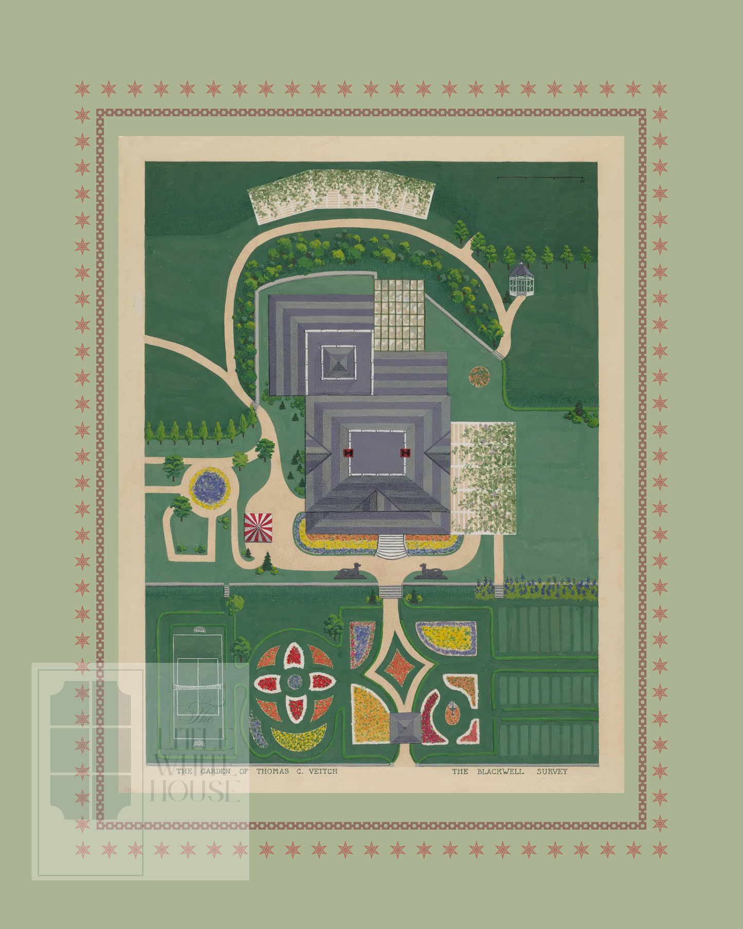 Historic Estate Survey Giclee - Veitch Estate