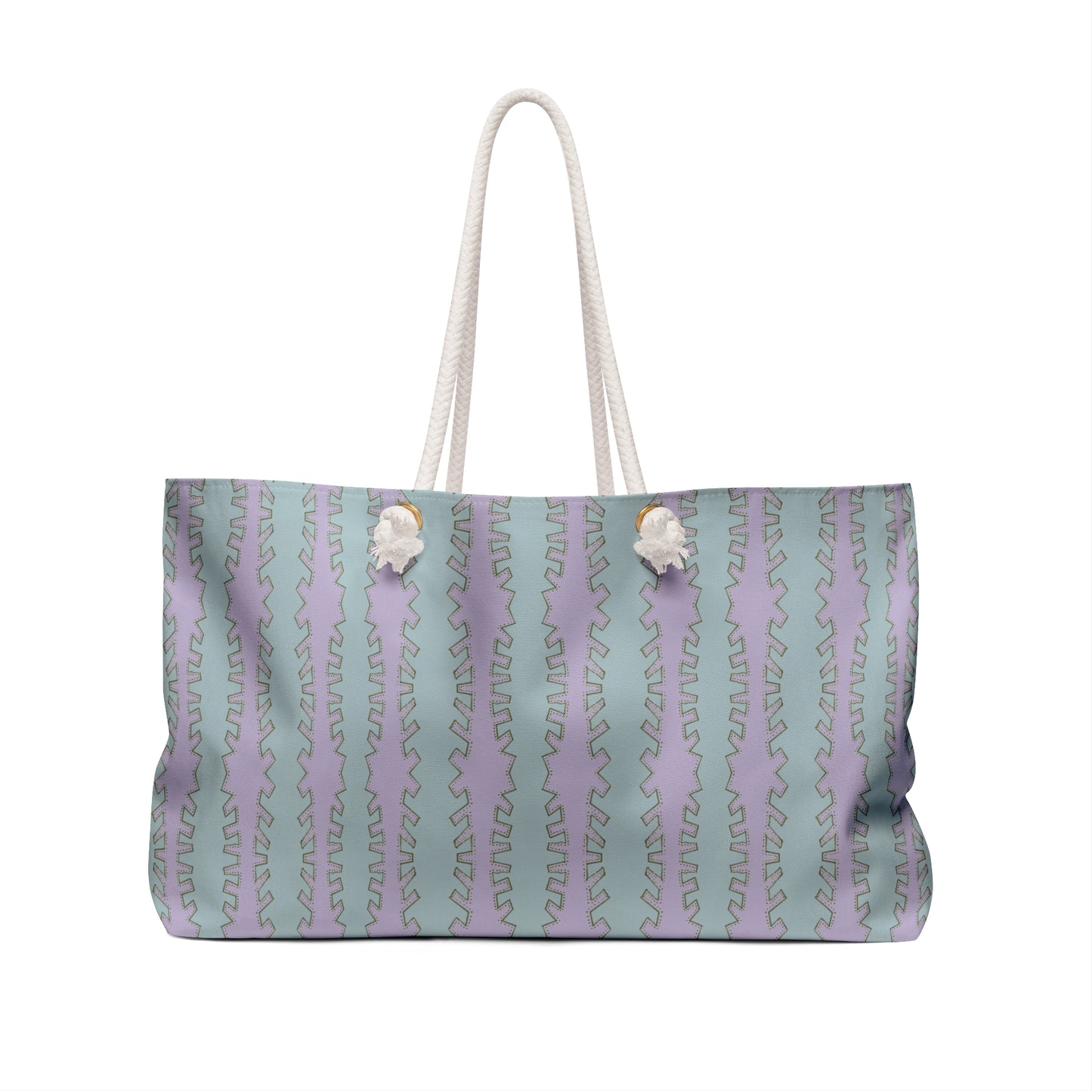 LWH weekender in "Zipper" in lilac and blue