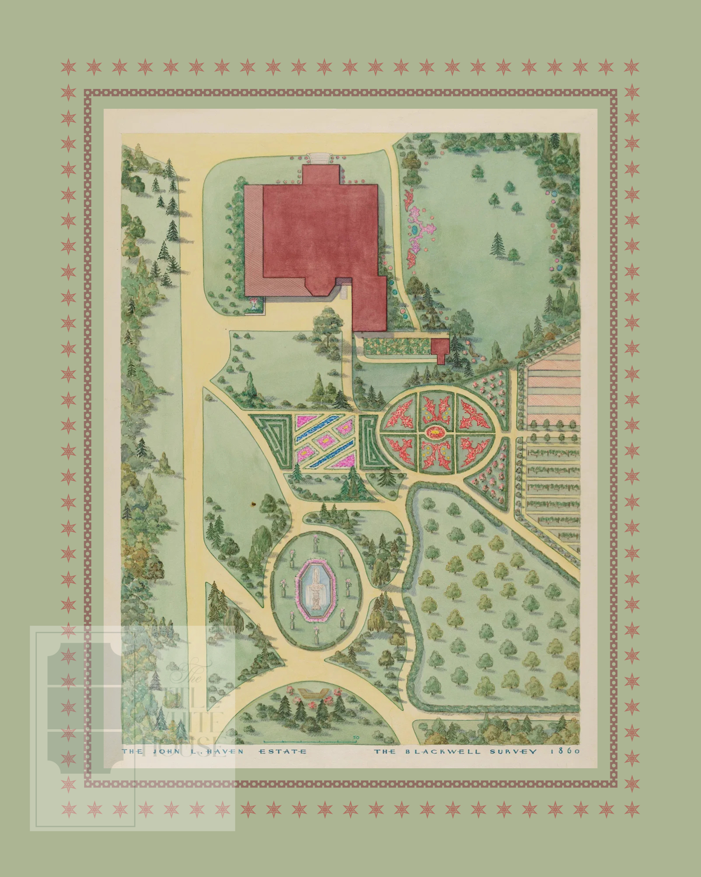 Historic Estate Survey Giclee - Haven Estate