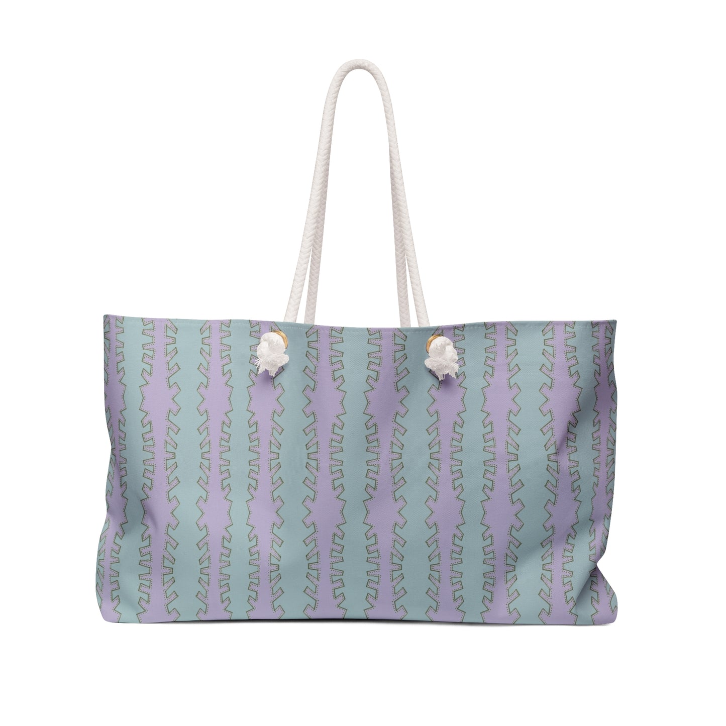 LWH weekender in "Zipper" in lilac and blue