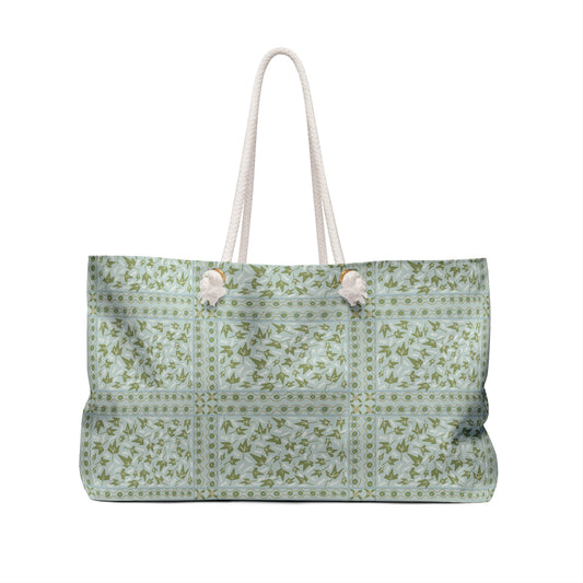 LWH Weekender in "Ivy on Blue"