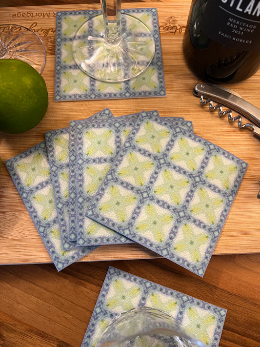 LWH Abstract Coasters  - "Strike"