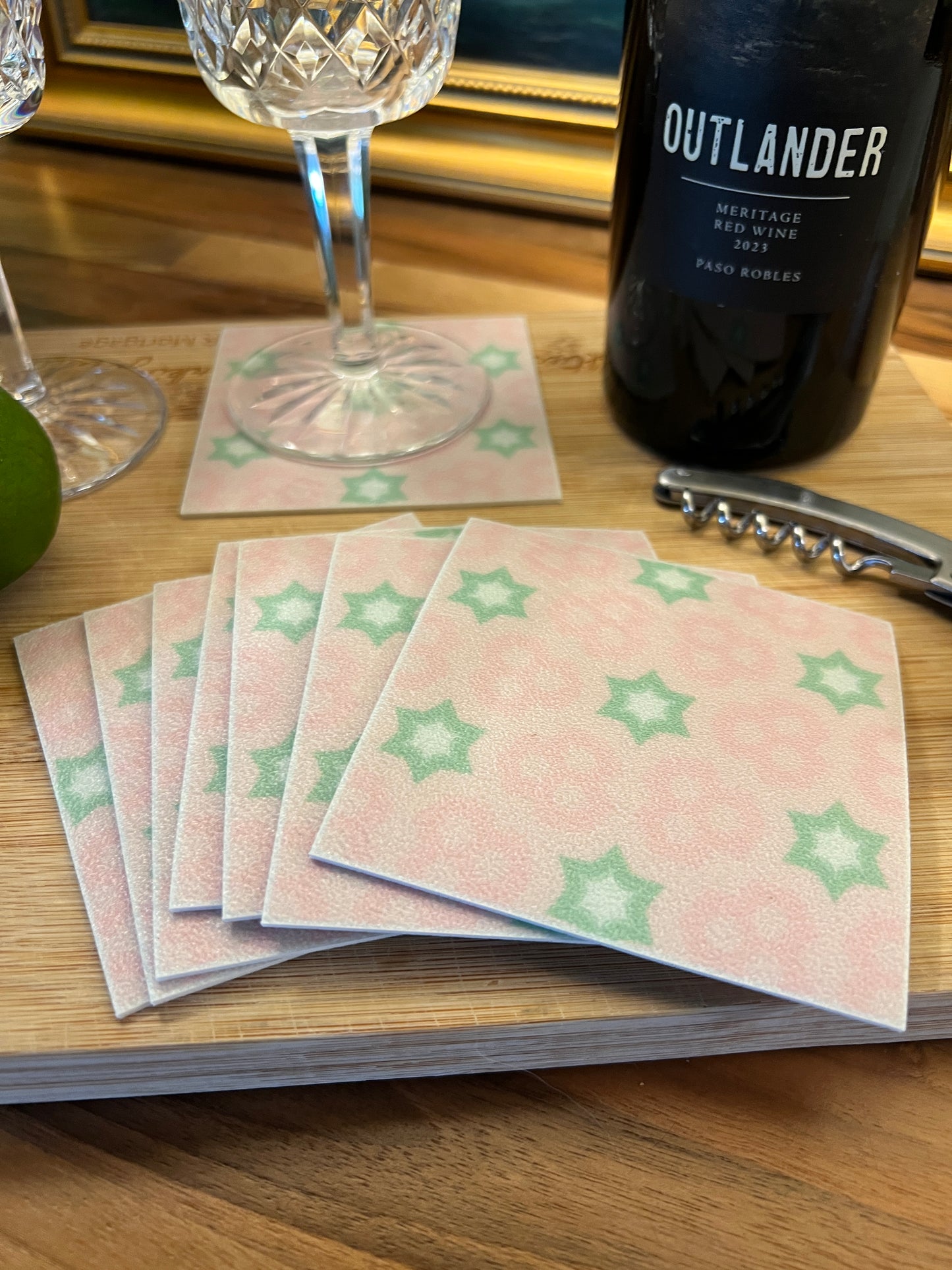 LWH Abstract Coasters  - "Skittles"