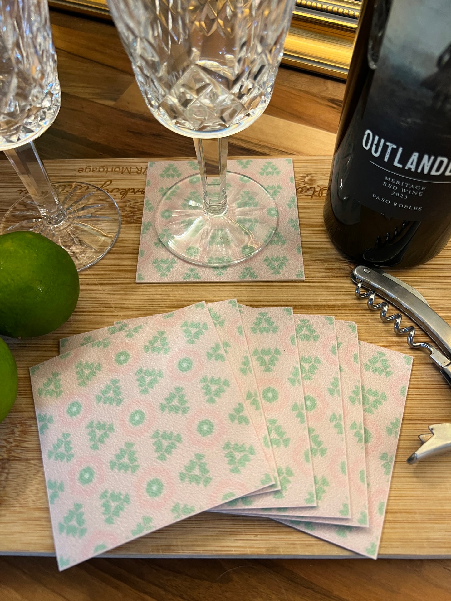 LWH Abstract Coasters  - "Country Quilt"