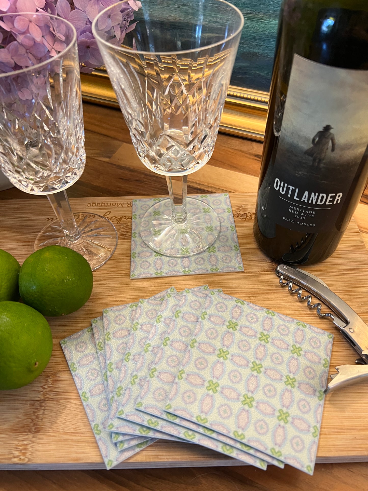 LWH Abstract Coasters  - "Exes and Ohs"