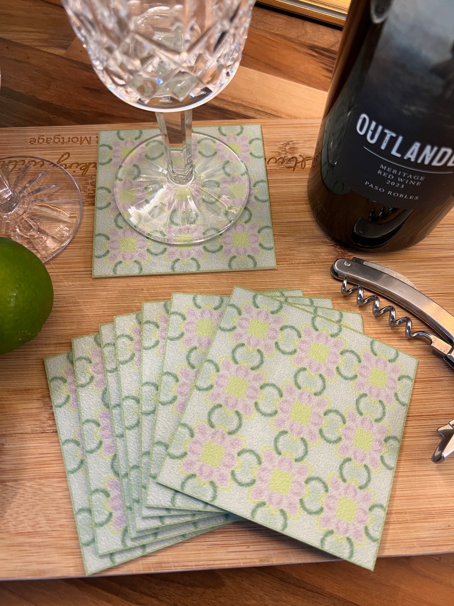 LWH Abstract Coasters  - "Chain Gang"