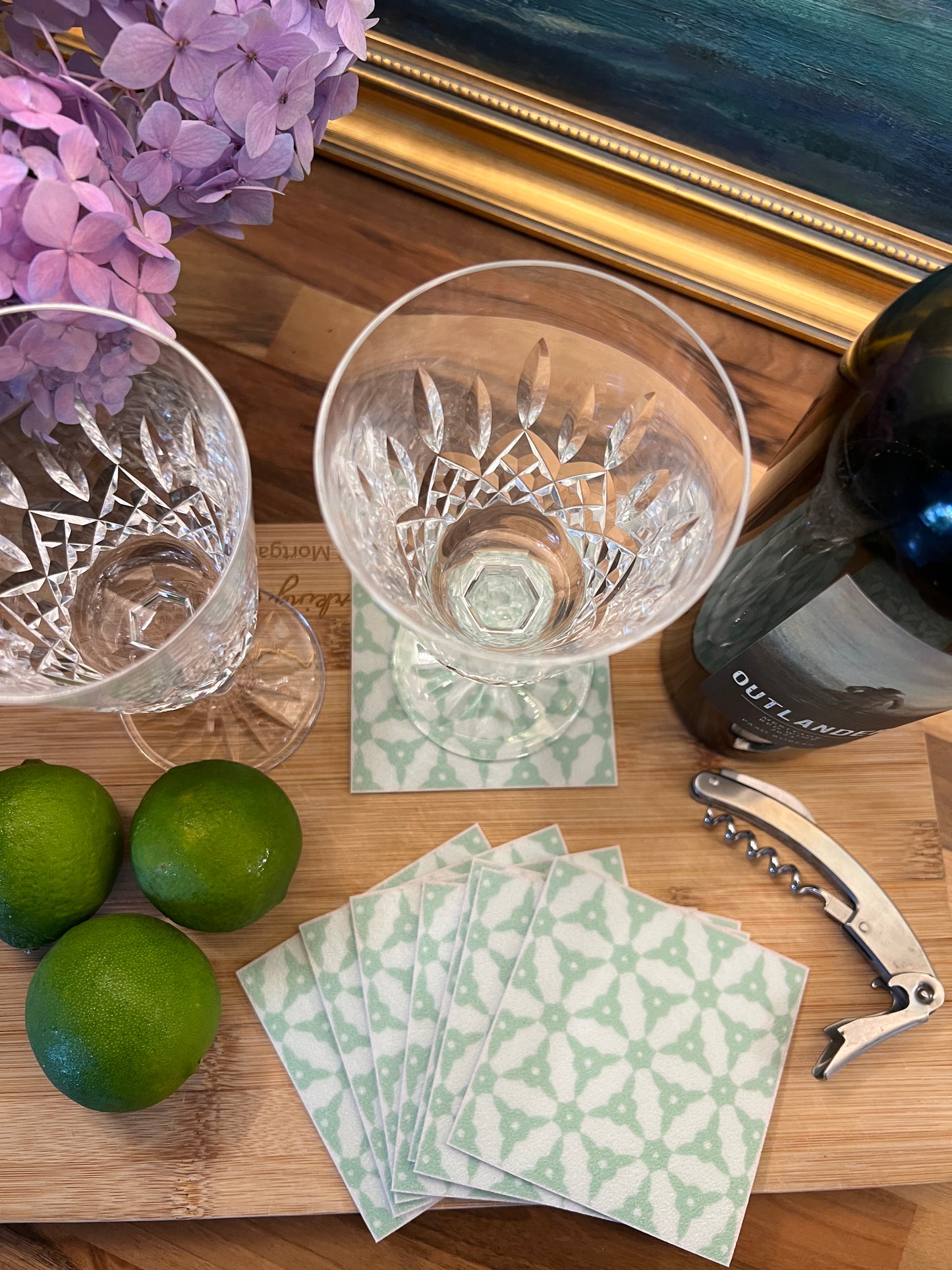 LWH Abstract Coasters  - "Lucky Star"