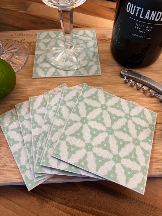 LWH Abstract Coasters  - "Lucky Star"