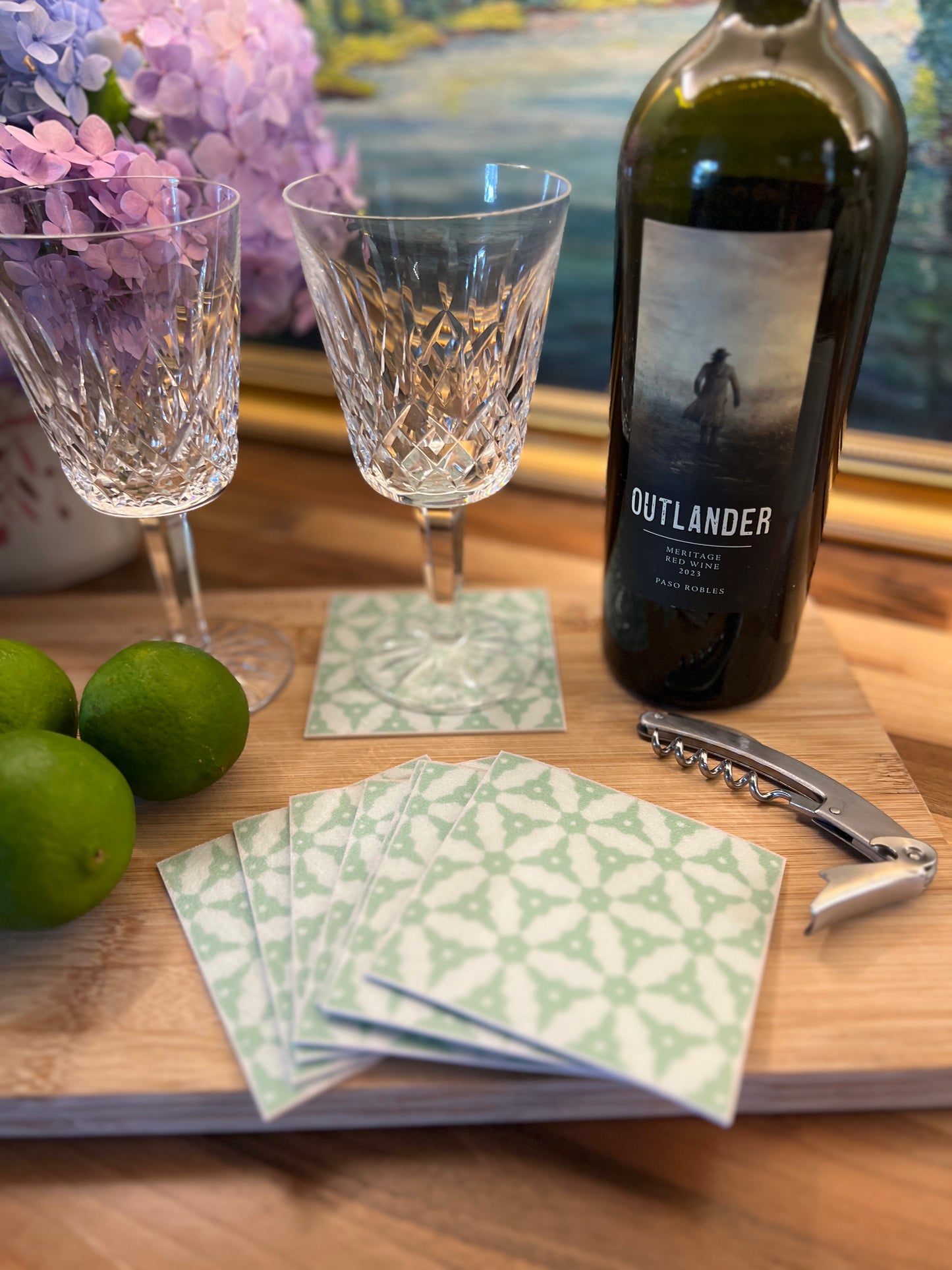 LWH Abstract Coasters  - "Lucky Star"