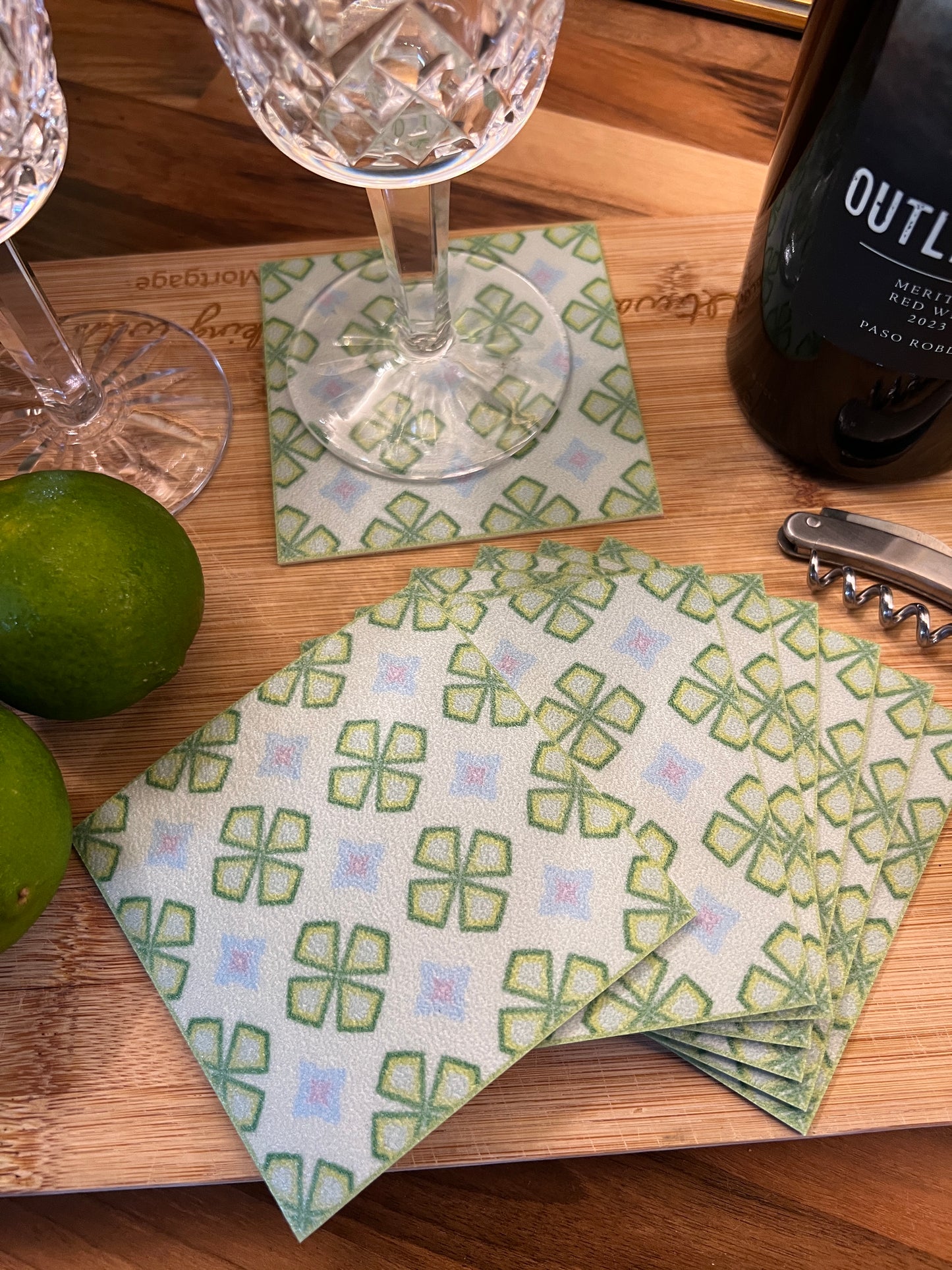 LWH Abstract Coasters  - "Ireland Bell"