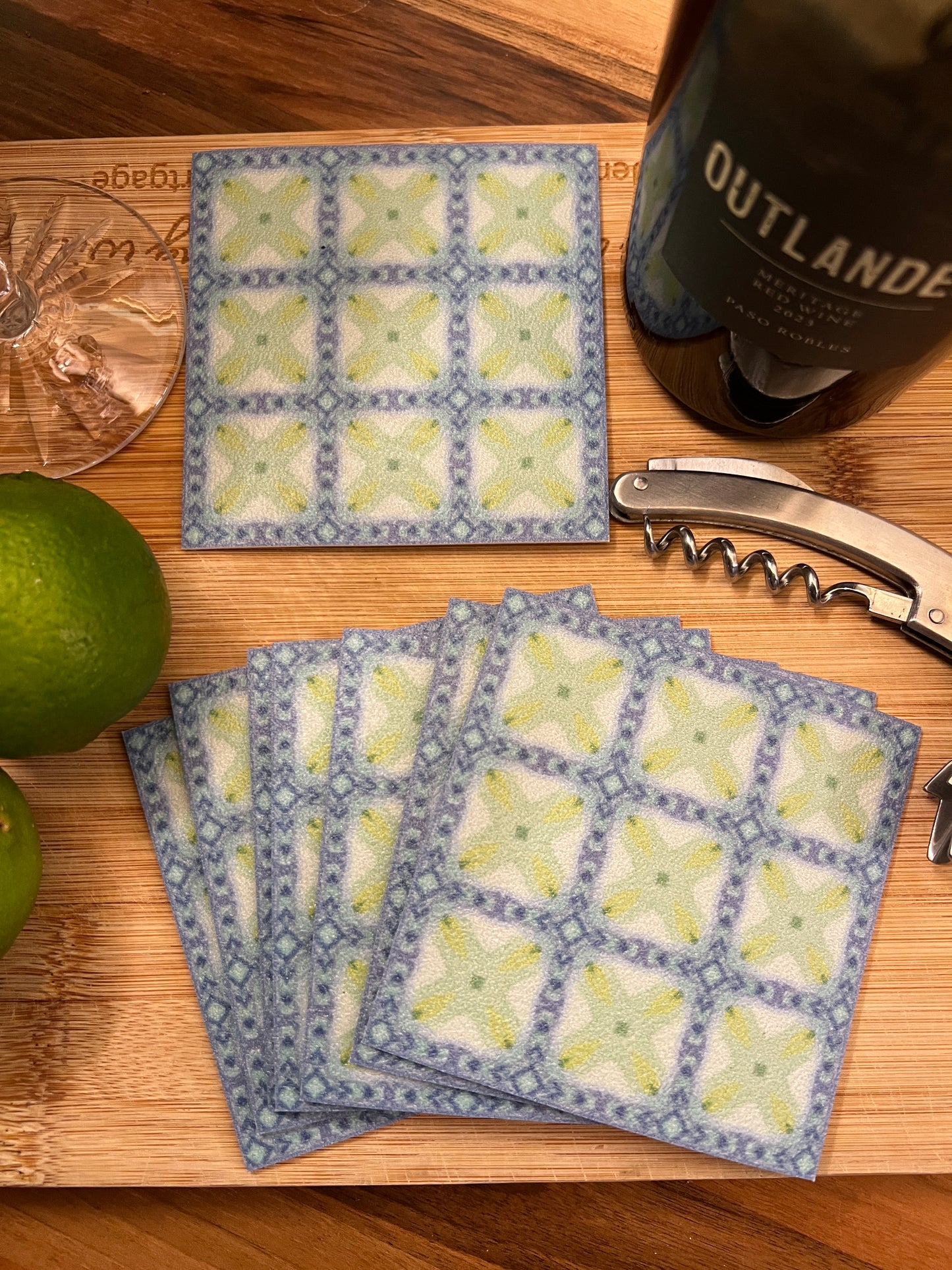 LWH Abstract Coasters  - "Strike"