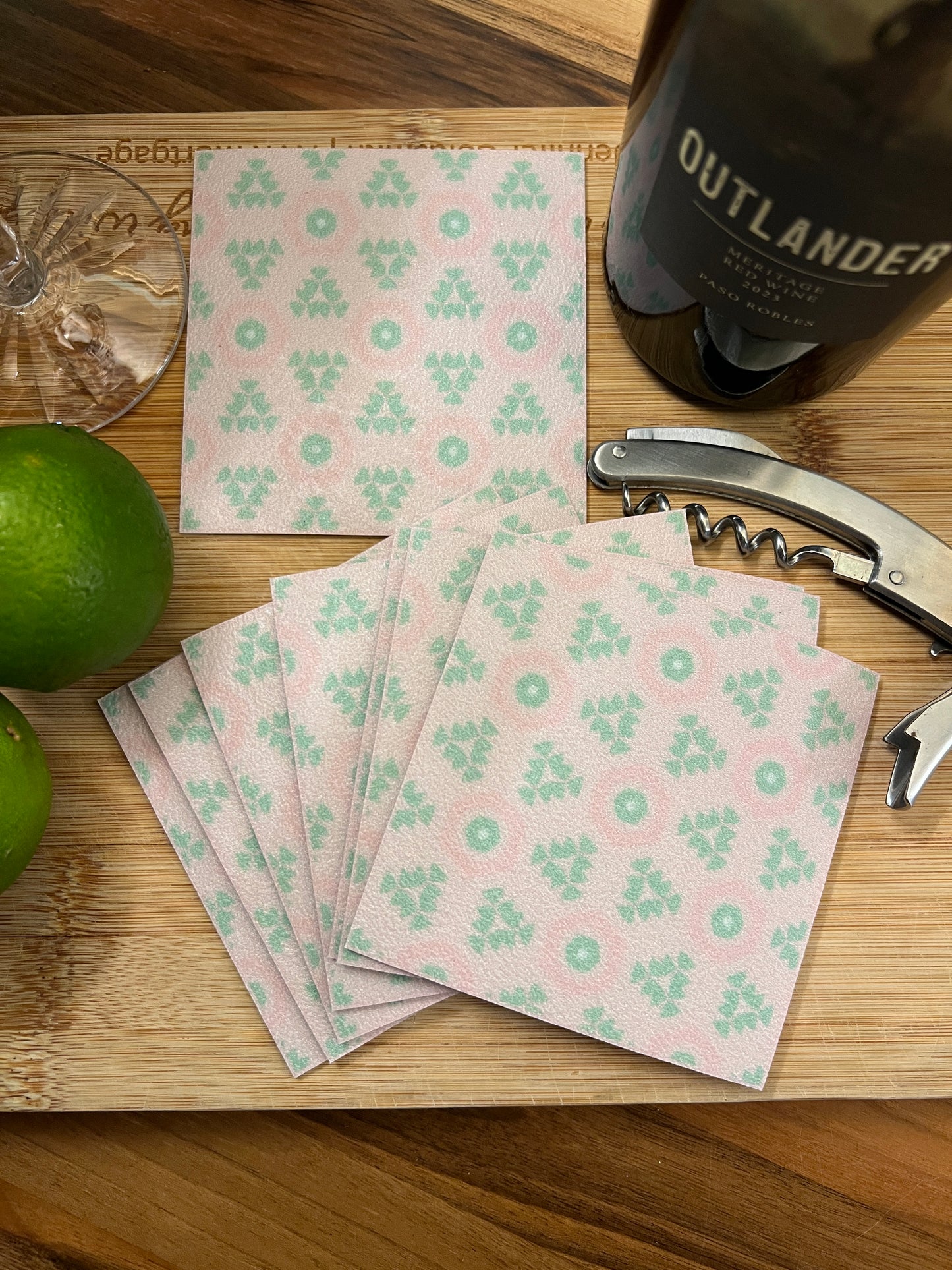LWH Abstract Coasters  - "Country Quilt"
