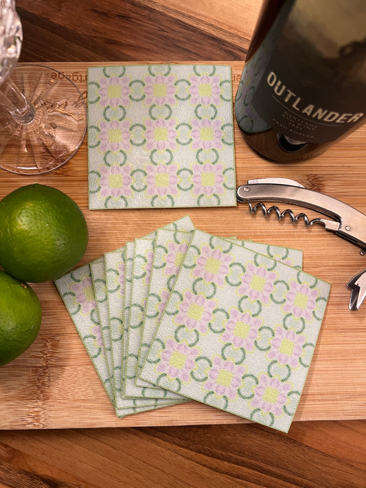 LWH Abstract Coasters  - "Chain Gang"