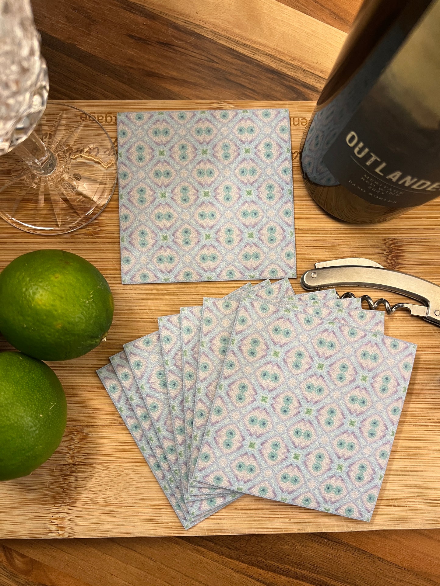 LWH Abstract Coasters  - "Hootie"