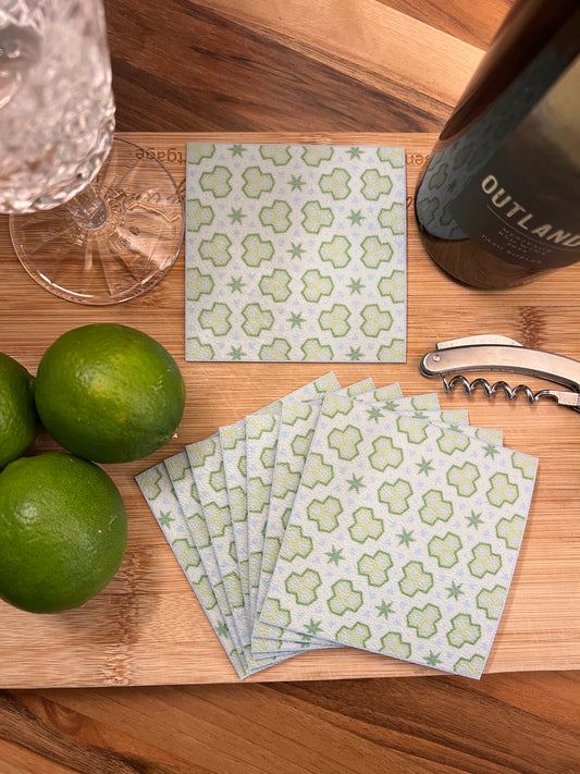 LWH Abstract Coasters  - "Snow"