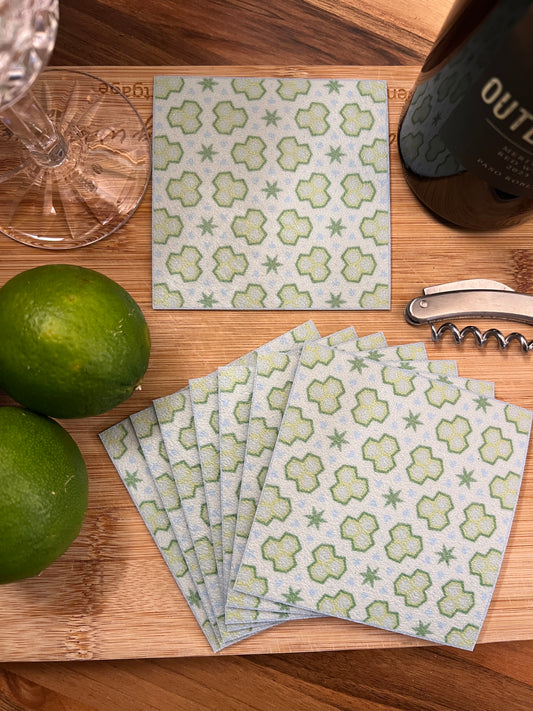 LWH Abstract Coasters  - "Snow"