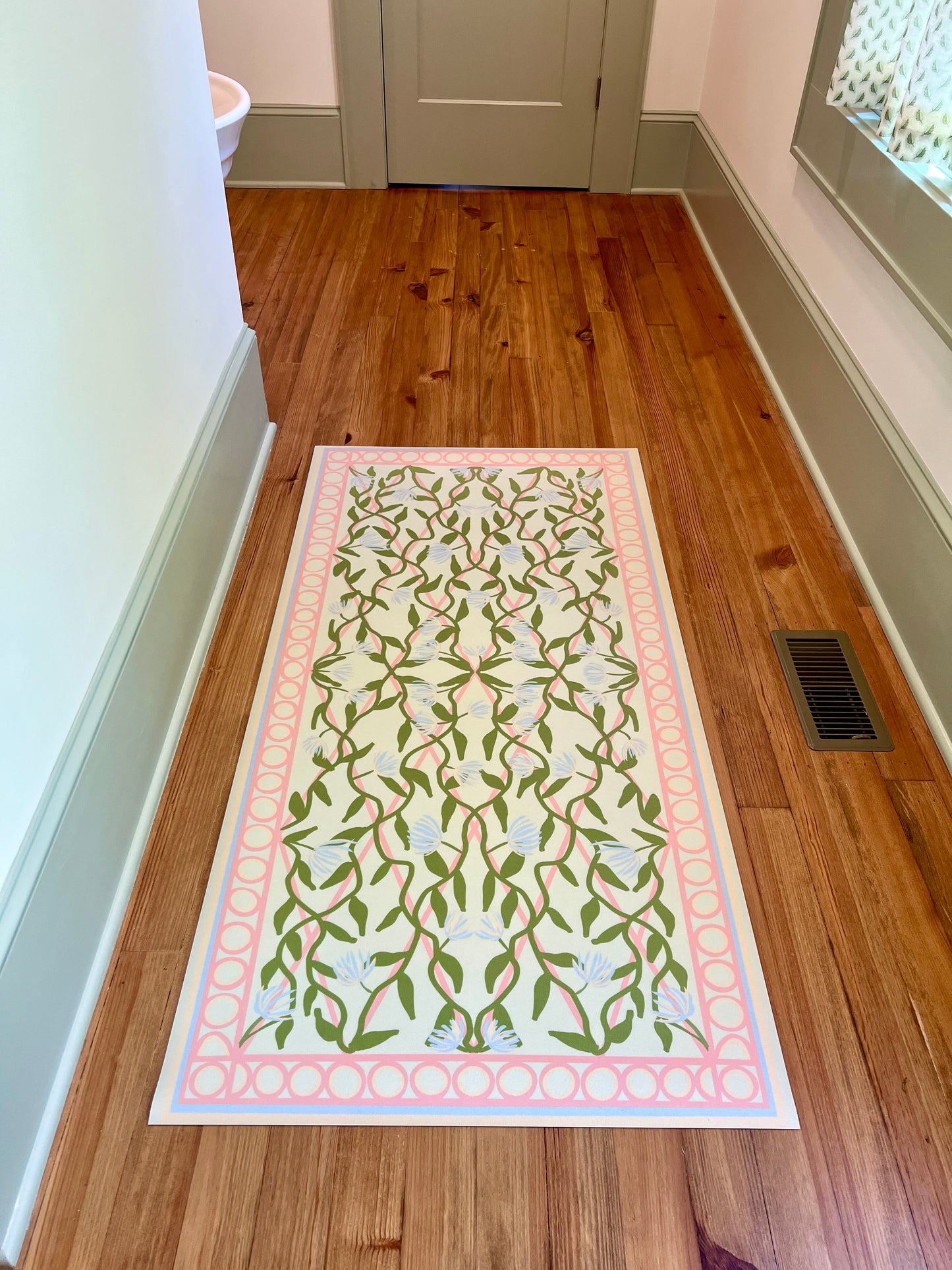 "Willow & Pearls" Grandmillennial Runner 30"x60"