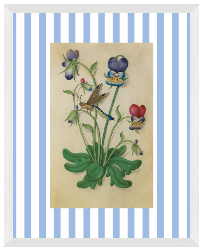 Blue & White Botanical Study, Giclee Print : STUDY 5