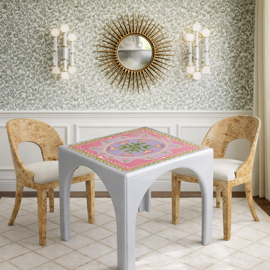 "Poppy" Vinyl Mahjong Mat (or floor mat) (Copy)